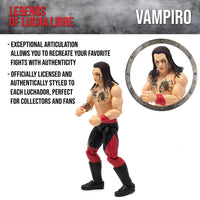 Vampiro Legends of Lucha Libre Fanaticos 6" Action Figure – Classic 90s Era (1:12 Scale) by Boss Fight Studio Llc new figure pose