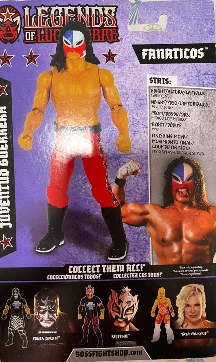 Juventud Guerrera Legends of Lucha Libre Fanaticos 6" Action Figure – WCW Era "The Juice" Edition (1:12 Scale) by Boss Fight Studio Llc new in box