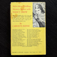 45 The Spider Sapphire Mystery Nancy Drew Mystery 1968 (yb-white-endpages) vintage Grosset & Dunlp, Inc. hardcover back cover