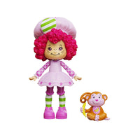 Boss Fight Studio Llc Raspberry Tart figure with curly pink hair, pink chef dress, striped green socks, and small monkey companion accessory