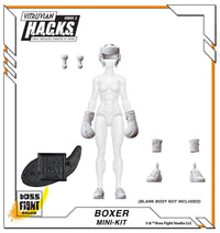 Action Figures and Collectibles by Boss Fight Studio - LOOK! Vitruvian H.A.C.K.S. - Mini-Kit Blind Bags Asst. Box with gray boxing gear accessories and parts