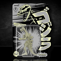 Glow Godzilla Skeleton ReAction Action Figure Super7 1:18 image 0