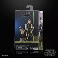 Hasbro Star Wars Black Series Luke Skywalker and Grogu 6-inch action figure set in display packaging