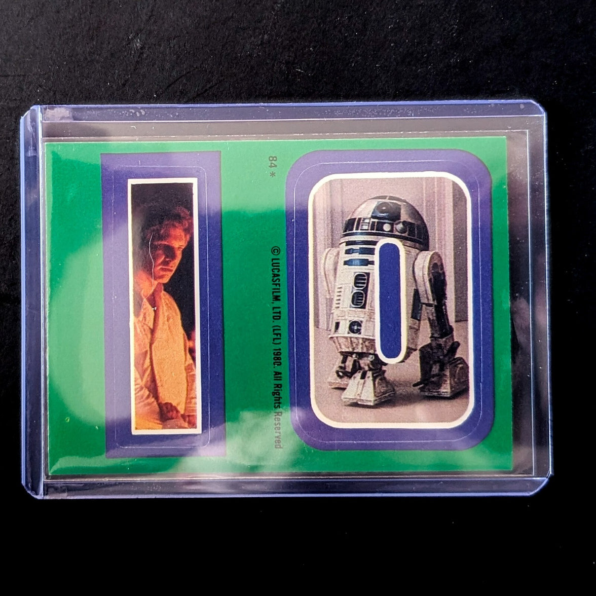 1980 TOPPS Empire Strikes Back Star Wars sticker of Luke Skywalker and R2-D2 by Go Figment