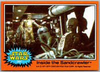 1977 TOPPS STAR WARS Orange Series 4 trading card 297 Inside the Sandcrawler by Go Figment
