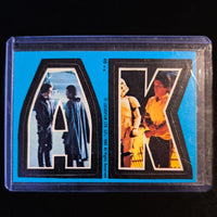 1980 Topps Empire Strikes Back Star Wars sticker letters "A" and "K" by Go Figment in protective case