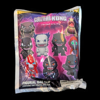 Monogram Godzilla-Kong New Empire 3D foam bag clip keychain collectible featuring multiple characters