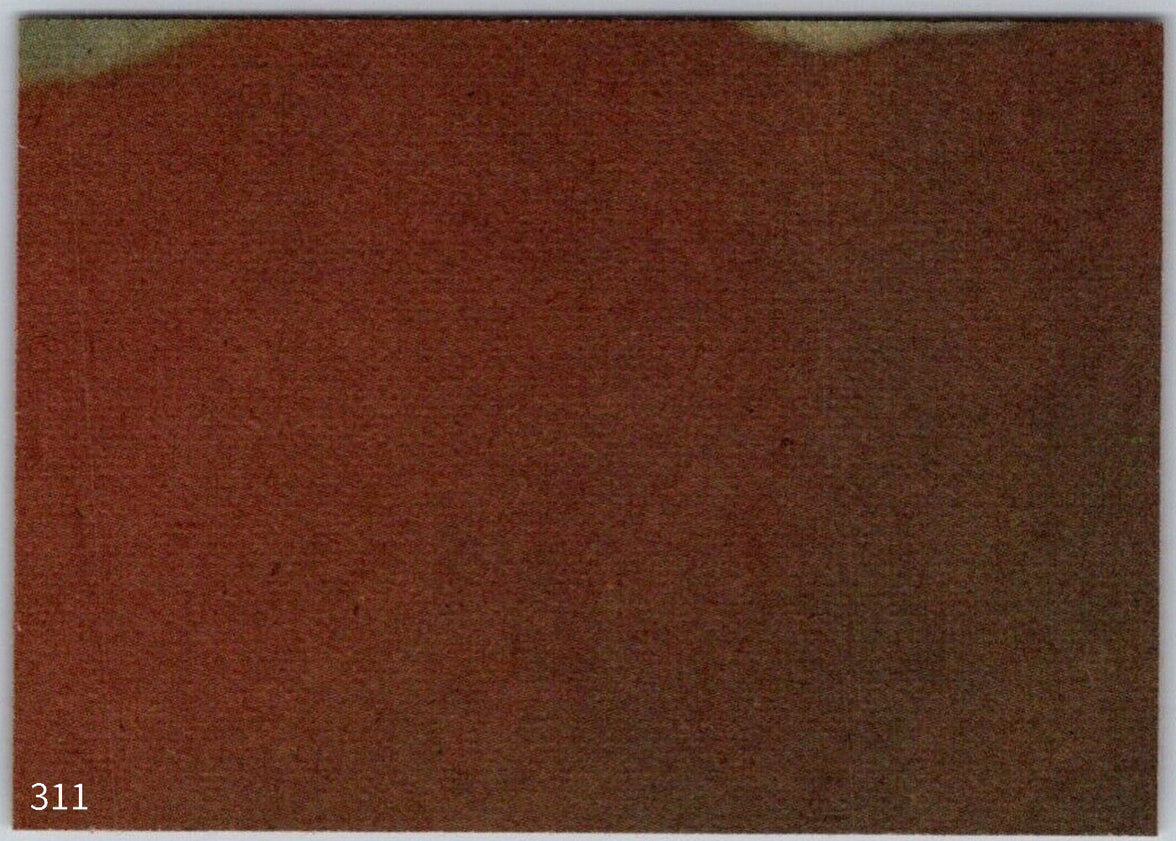 1977 TOPPS STAR WARS Trading Card Orange Series 4 card number 311 by Go Figment with faded red and brown background