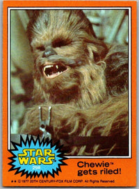 1977 TOPPS STAR WARS Chewbacca trading card with orange border from Go Figment Orange Series 4 U Pick