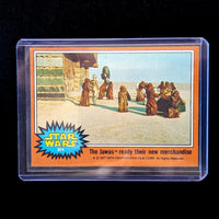 1977 TOPPS STAR WARS trading card 304 The Jawas scene in protective sleeve by Go Figment