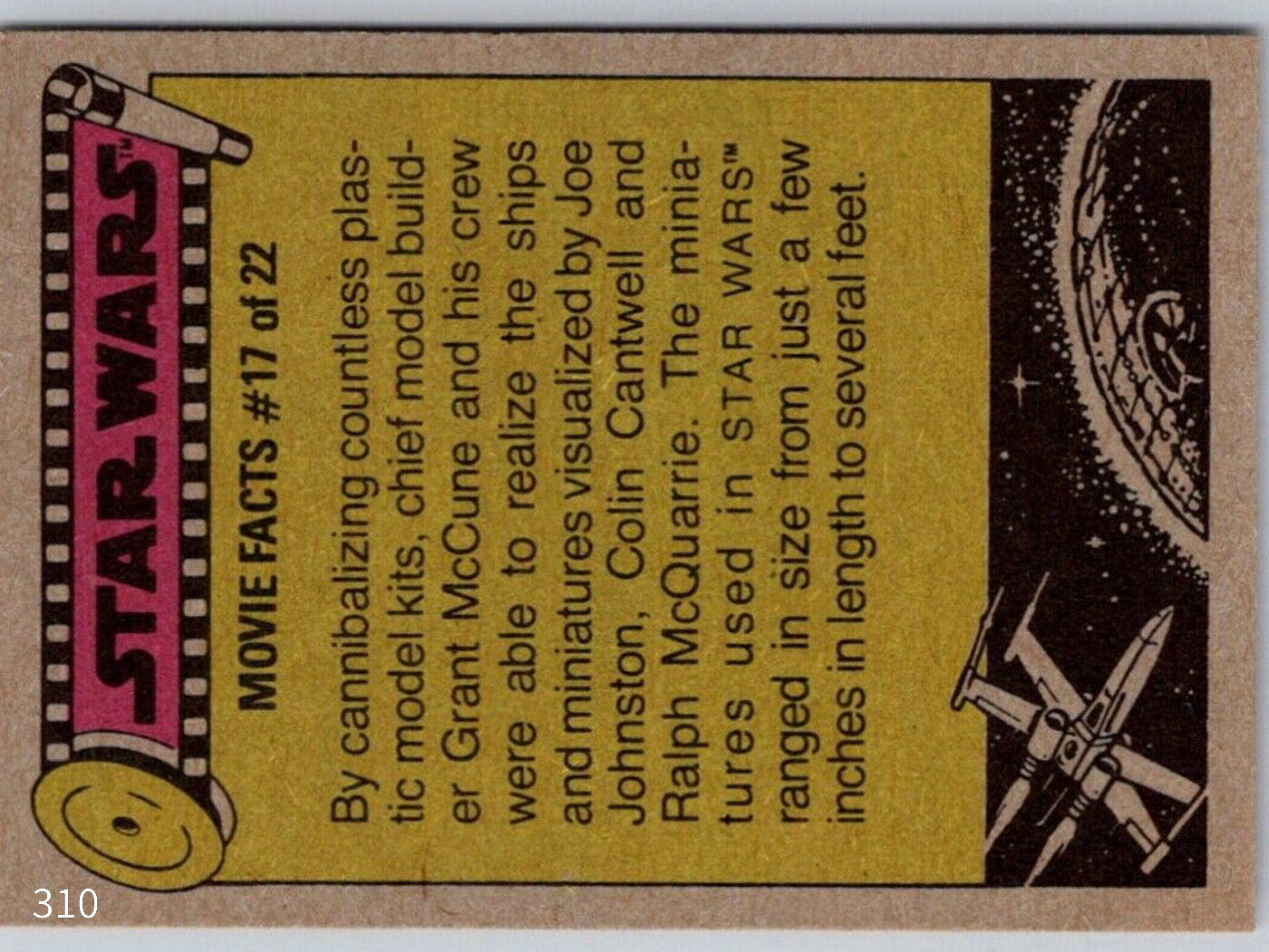 1977 Go Figment TOPPS STAR WARS orange series 4 trading card movie facts #17 of 22 with text and illustrations