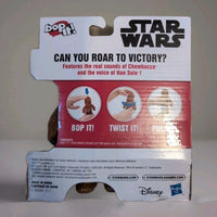 Hasbro Star Wars Bop It game featuring Chewbacca with real sounds and Han Solo voice for interactive play