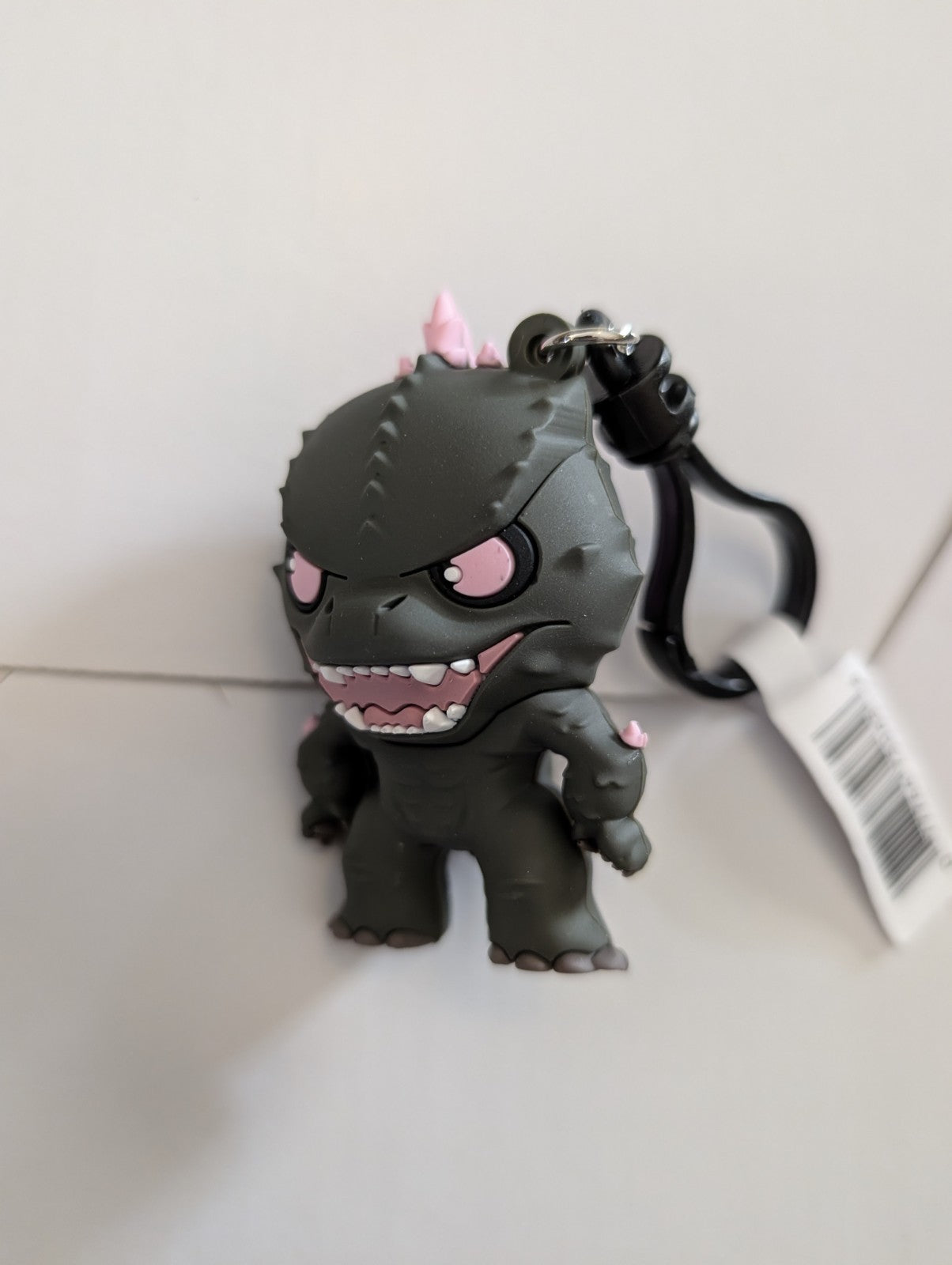 Monogram 3D foam keychain featuring Evolved Godzilla from Godzilla-Kong The New Empire with bag clip attachment