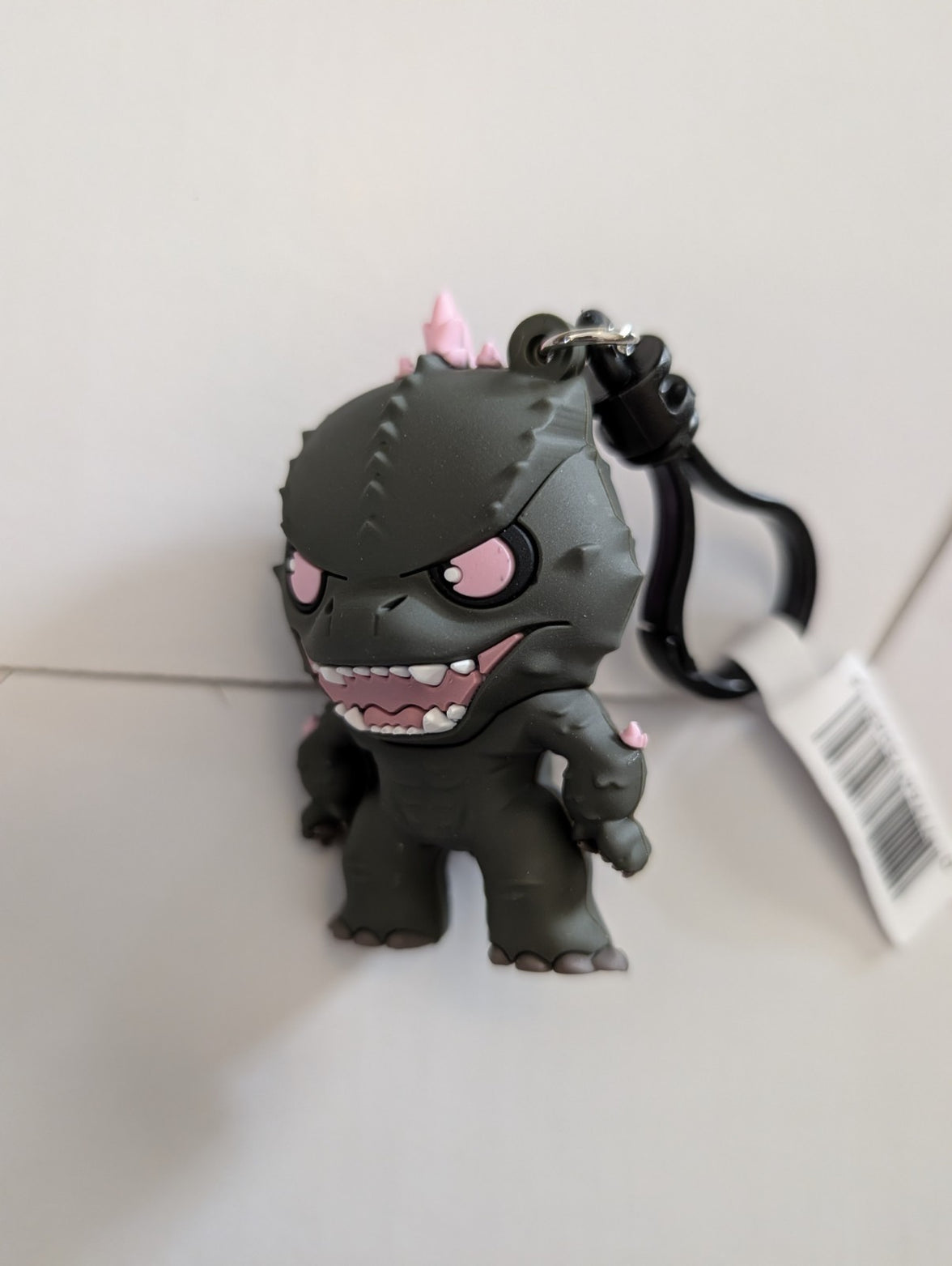 Monogram 3D foam keychain featuring Evolved Godzilla from Godzilla-Kong The New Empire with bag clip attachment