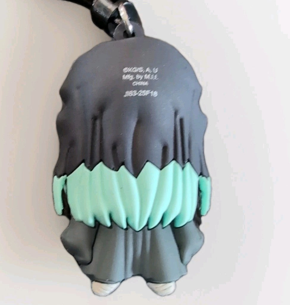Monogram Anime Demon Slayer Muichiro Tokito 3D foam PVC bag clip keychain showing character back view