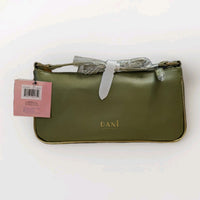 DANIELLE NICOLE green shoulder bag with minimalist design and small logo on textured faux leather surface