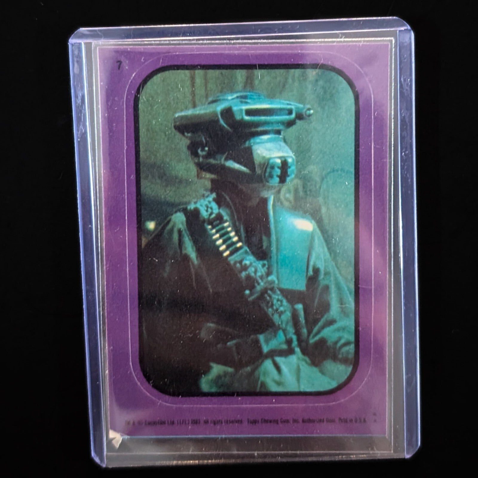 1983 Topps Return of the Jedi vintage sticker card featuring Star Wars character sold by Go Figment
