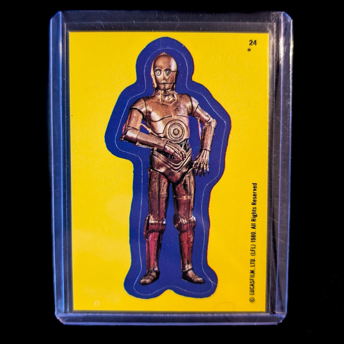 1980 Topps Empire Strikes Back sticker of C-3PO in original case by Go Figment vintage collectible
