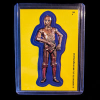 1980 Topps Empire Strikes Back sticker of C-3PO in original case by Go Figment vintage collectible