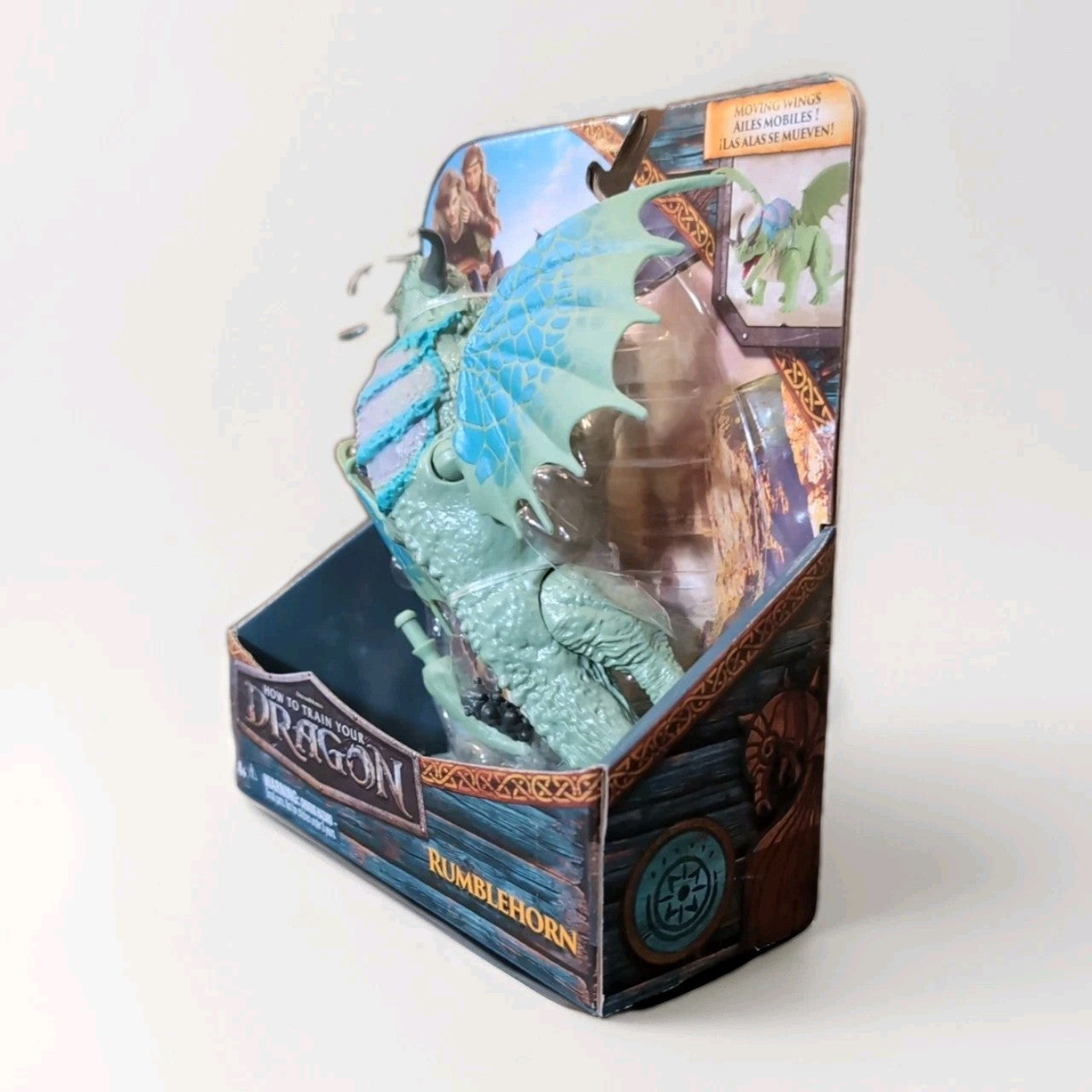 2025 How to Train Your Dragon Rumblehorn action figure toy in original packaging by Spin Master