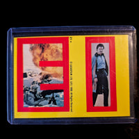 1980 TOPPS Empire Strikes Back sticker featuring Star Wars scenes and character by Go Figment, vintage collectible.