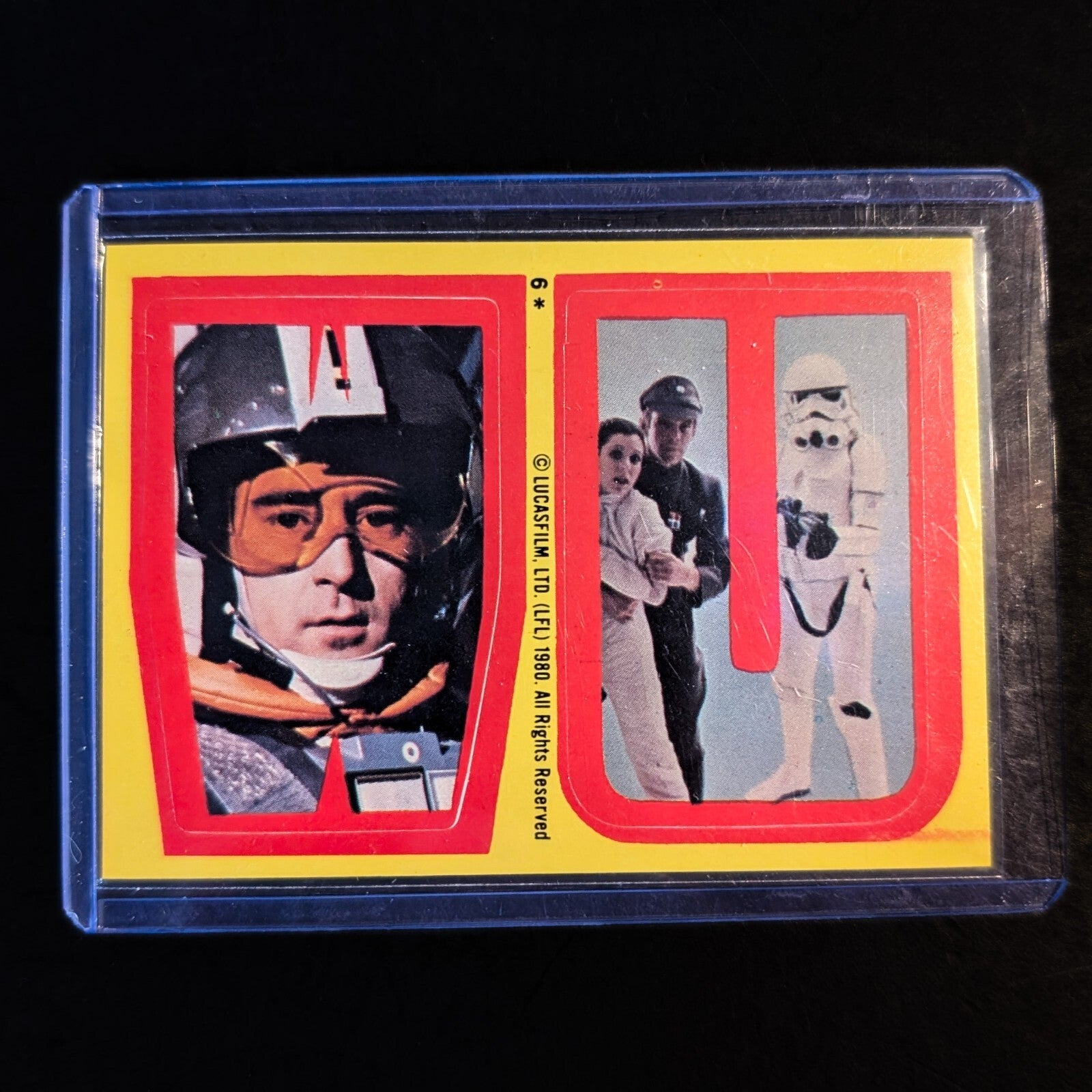 1980 Topps Empire Strikes Back vintage sticker featuring Star Wars characters, sold by Go Figment collector shop.
