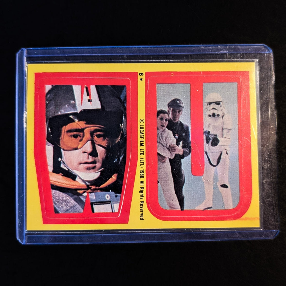 1980 Topps Empire Strikes Back vintage sticker featuring Star Wars characters, sold by Go Figment collector shop.