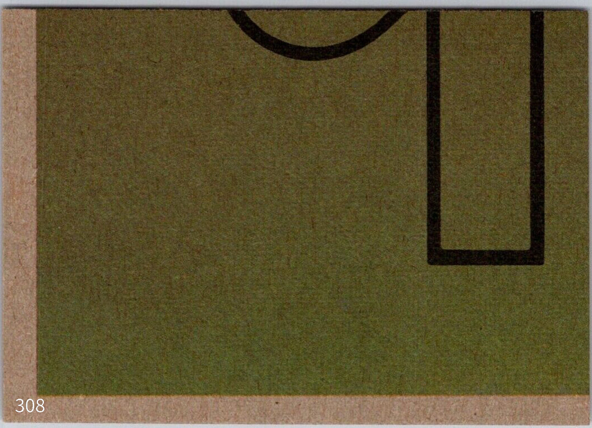 Close-up of vintage 1977 TOPPS Star Wars Orange Series 4 trading card numbered 308 by Go Figment