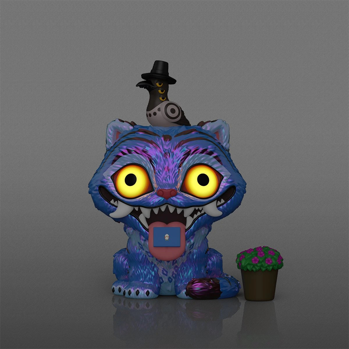 K-Pop Demon Hunters Derpy with Susie Funko Pop! Vinyl Figure #2260 New In Protector by FUNKO displayed with bird and flower pot.