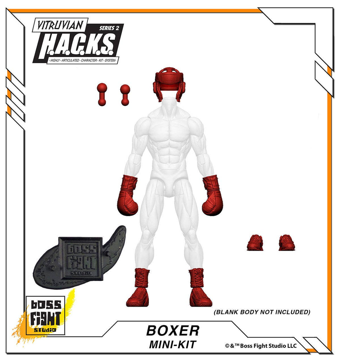 Action Figures and Collectibles by Boss Fight Studio - LOOK! Vitruvian H.A.C.K.S. - Mini-Kit Blind Bags Asst. Box with red boxing gear accessories