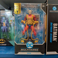 McFarlane DC Multiverse Orion Gold Label 7-inch action figure in window box with detailed armor and accessories