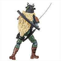 Hasbro Kyle Budo G.I. Joe Classified Series 1:12 action figure in samurai armor holding katana sword from rear view
