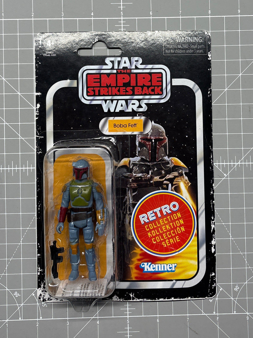 Star Wars Boba Fett Kenner retro collection figure in blister packaging