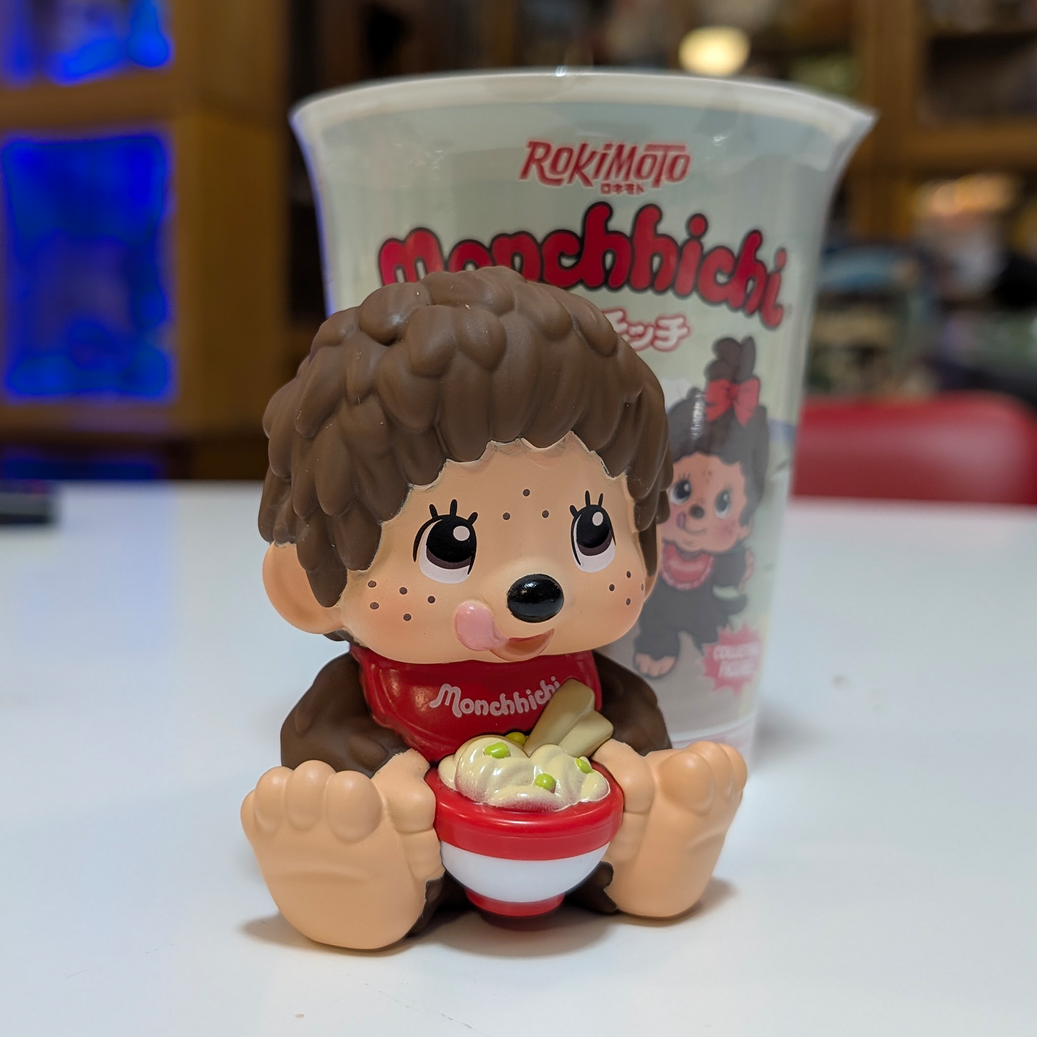 Monchhichi Rokimoto Series 1 Cup of Fun Vinyl Figure – Confirmed Choice collectible by Go Figment new in box