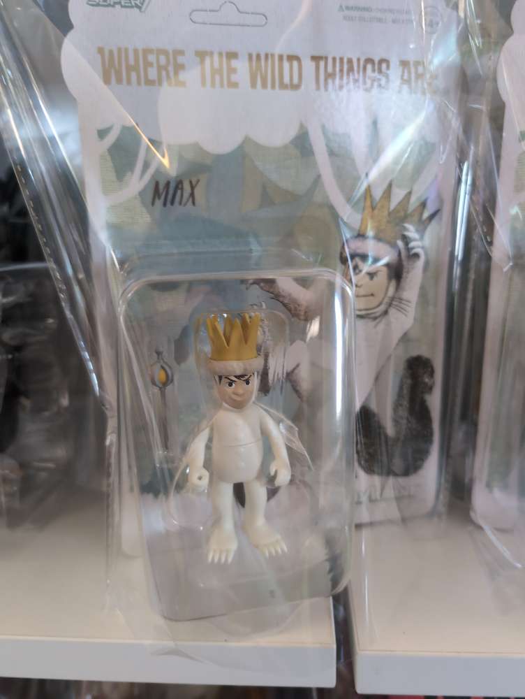Where the Wild Things Are Max The Crowned King 3.75-inch action figure in Super7 packaging close-up view