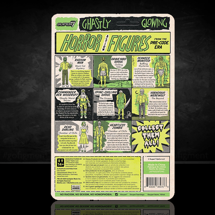 Spine Chilling Ghoul From "The Unseen"- Toxic Glow Action Figure Super7 Pre-Code image 1