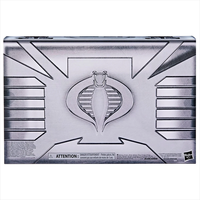 Hasbro G.I. Joe Classified Series COBRA 3 Pack metal-themed collector box with cobra emblem embossing