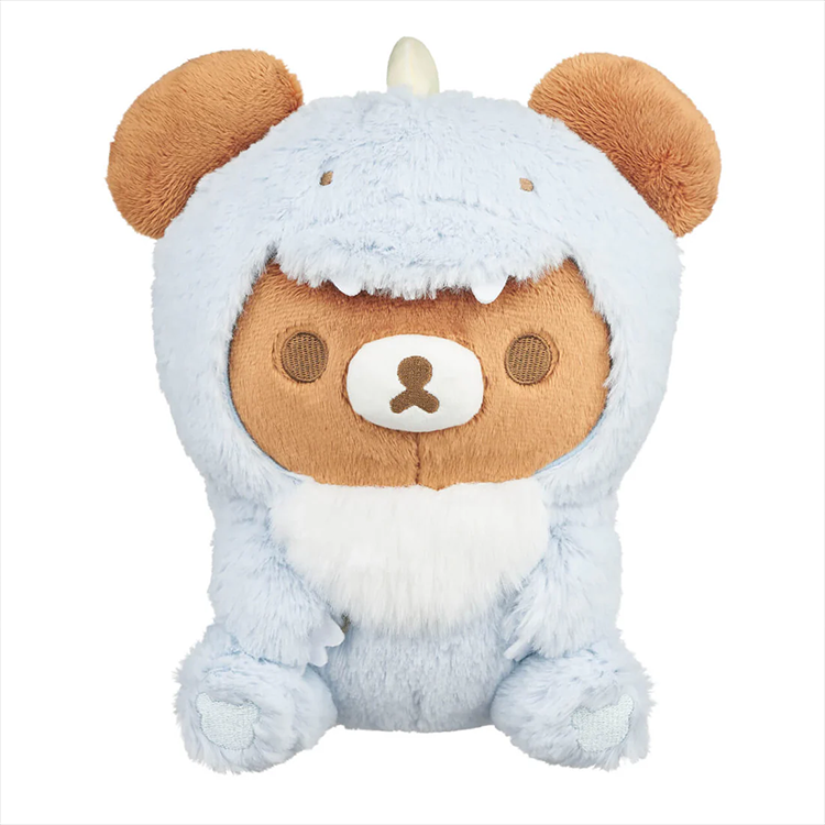 Chairoikoguma Blue Dinosaur Costume - Sitting Series Plush | San-X Original image 2