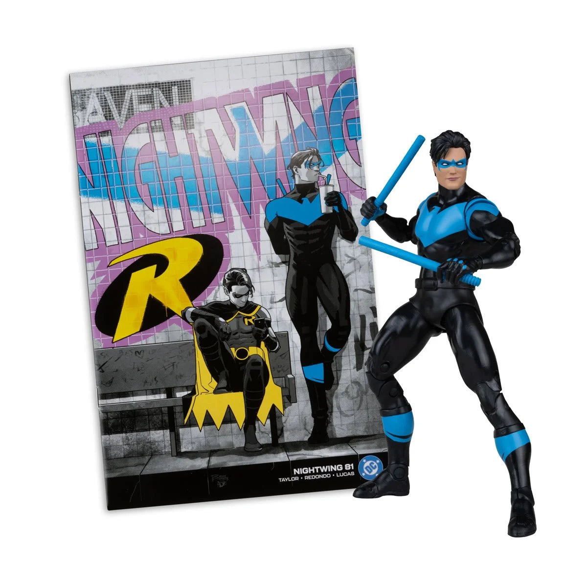 Nightwing 7.16" DC Direct Action Figure Page Punchers Wave 14 with blue and black figure