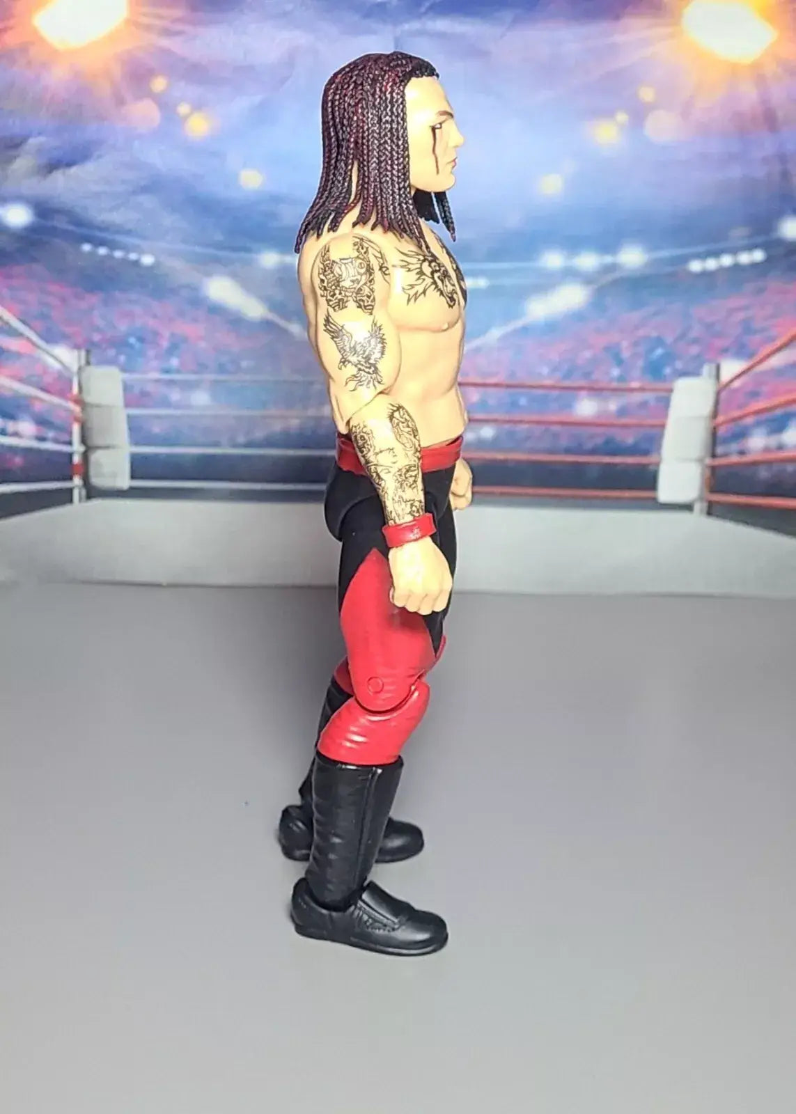 Vampiro Legends of Lucha Libre Fanaticos 6" Action Figure – Classic 90s Era (1:12 Scale) by Boss Fight Studio Llc side view new in box
