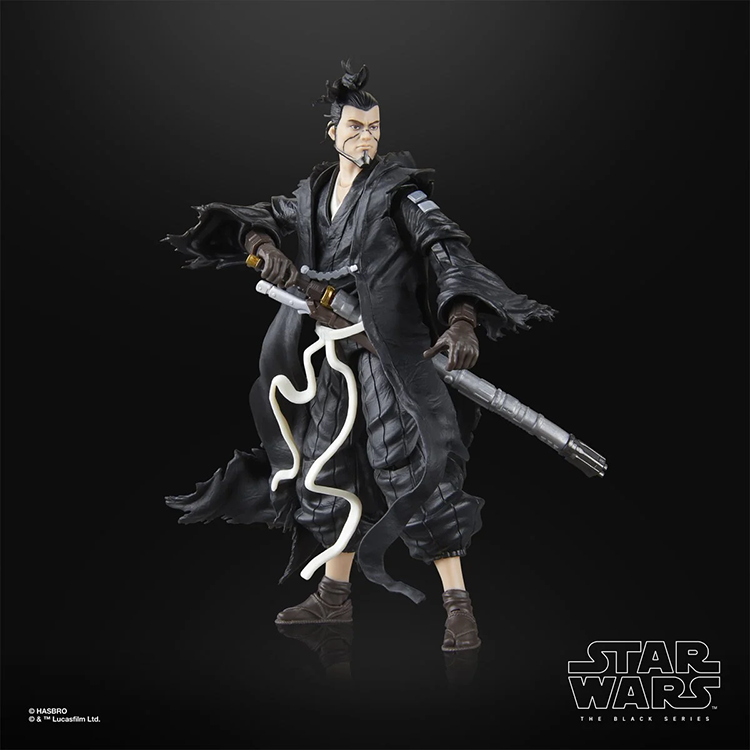 Hasbro Star Wars Black Series The Ronin 6-inch action figure detailed pose with weapon on black background