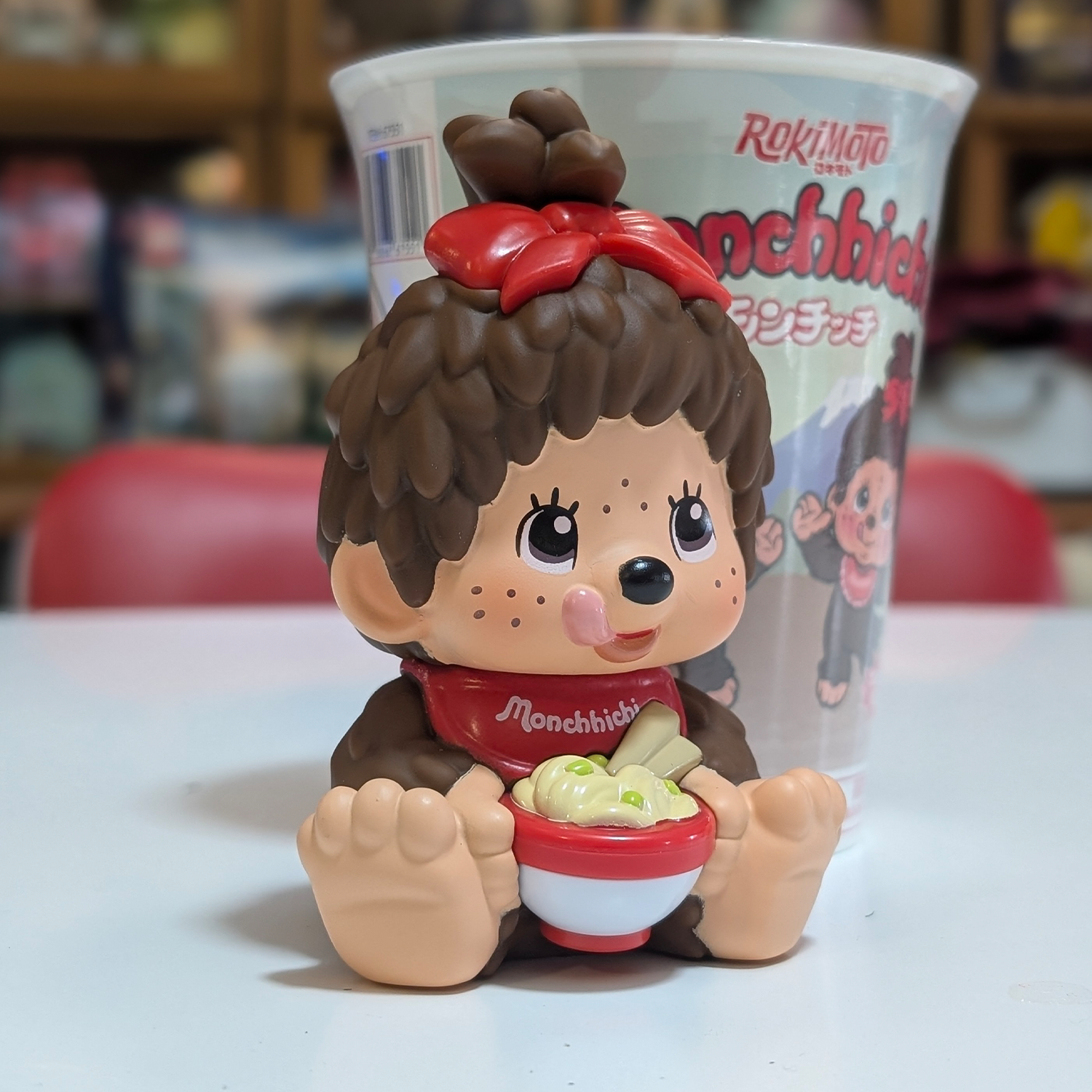 Monchhichi Rokimoto Series 1 Cup of Fun Vinyl Figure – Confirmed Choice new in box by Go Figment collectible toy