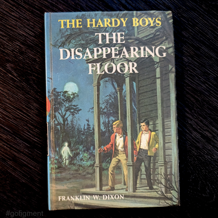 19 The Disappearing Floor (1964):  Vintage Hardy Boys Book Blue-Back image 0