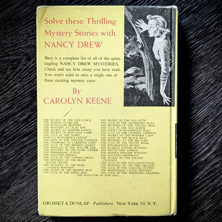 6 The Secret of Red Gate Farm Nancy Drew Mystery Books -1961