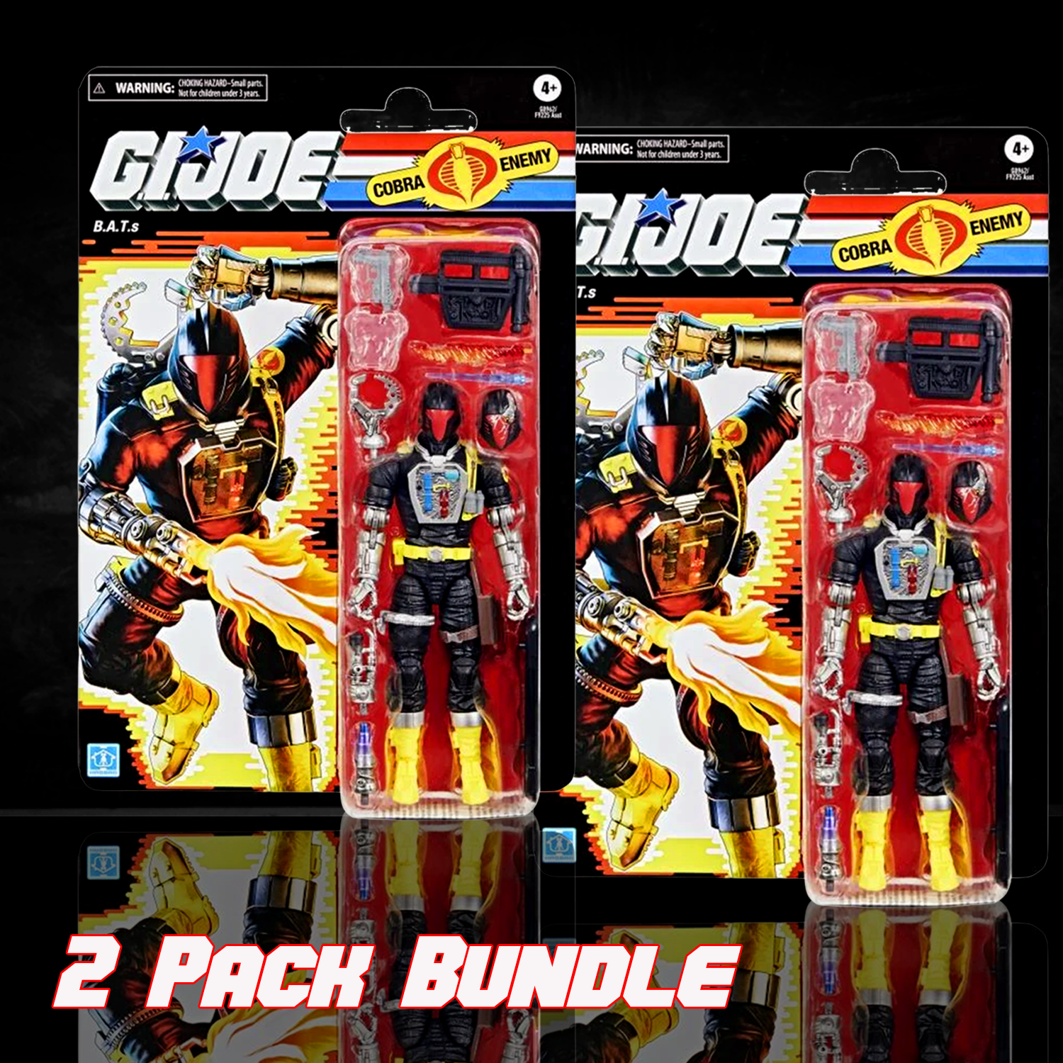 Hasbro G.I. Joe Classified Series 6-inch B.A.T. action figure 2-pack with accessories in blister packaging
