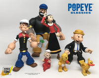 Boss Fight Studio Llc Popeye Classics figures including Popeye, Olive Oyl, Bluto, and characters in dynamic poses on white background