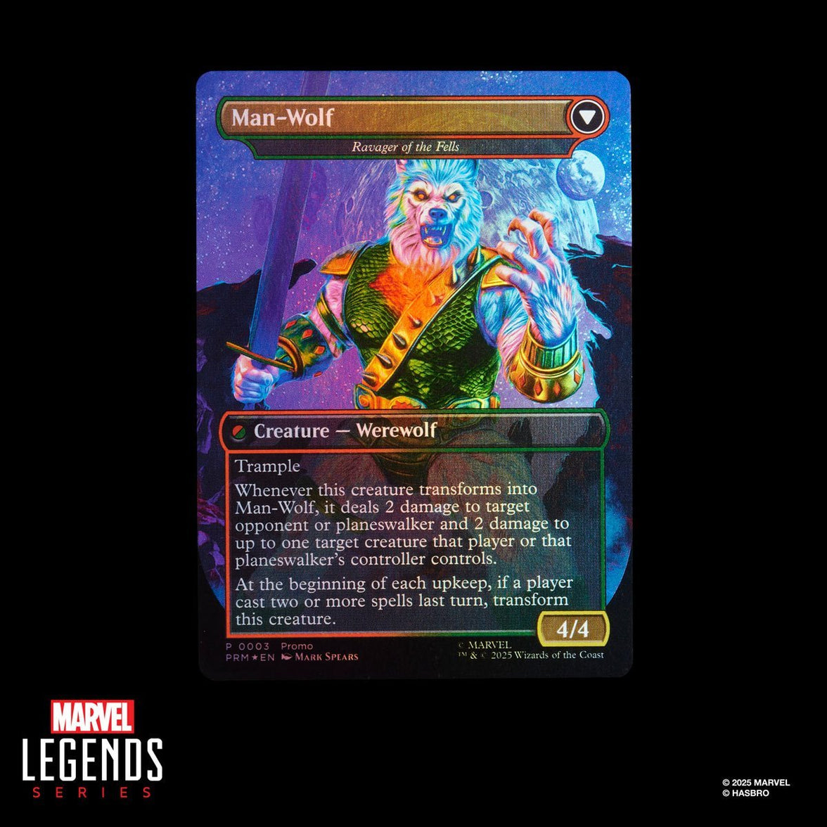 Spider-Man Marvel Legends Magic: The Gathering Man-Wolf 6-Inch Action Figure with Card
