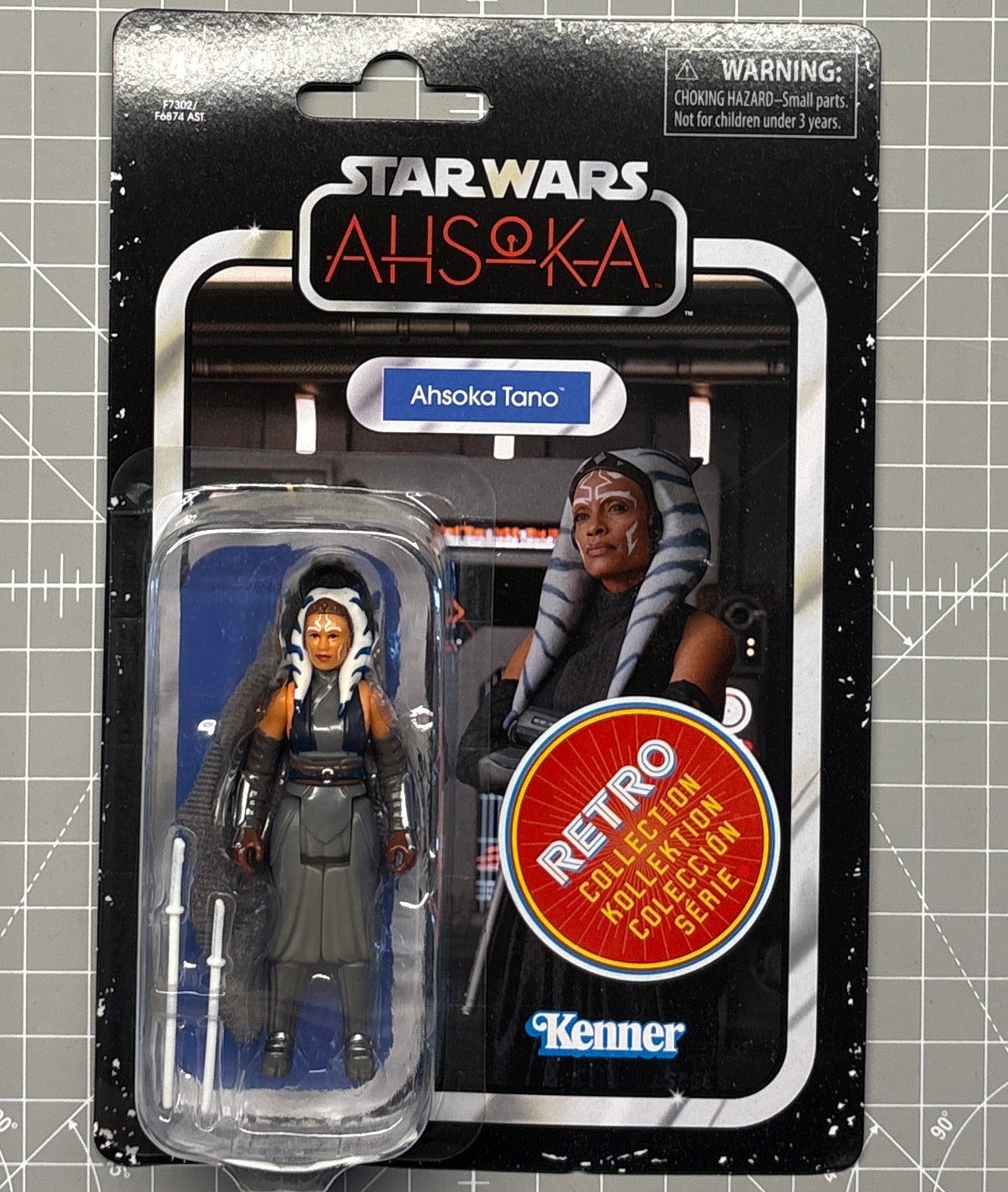 Ahsoka Tano Star Wars Retro Collection Action in case Scale Ahsoka packaged action figure by Kenner