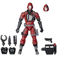 GI Joe Classified Series 6-inch Crimson B.A.T. action figure with alternate head and multiple accessories by Hasbro