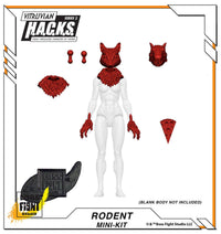 Action Figures and Collectibles by Boss Fight Studio - LOOK! Vitruvian H.A.C.K.S. - Mini-Kit Blind Bags Asst. Box with red rodent-themed head and claw accessories